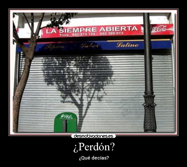 ¿Perdón? -