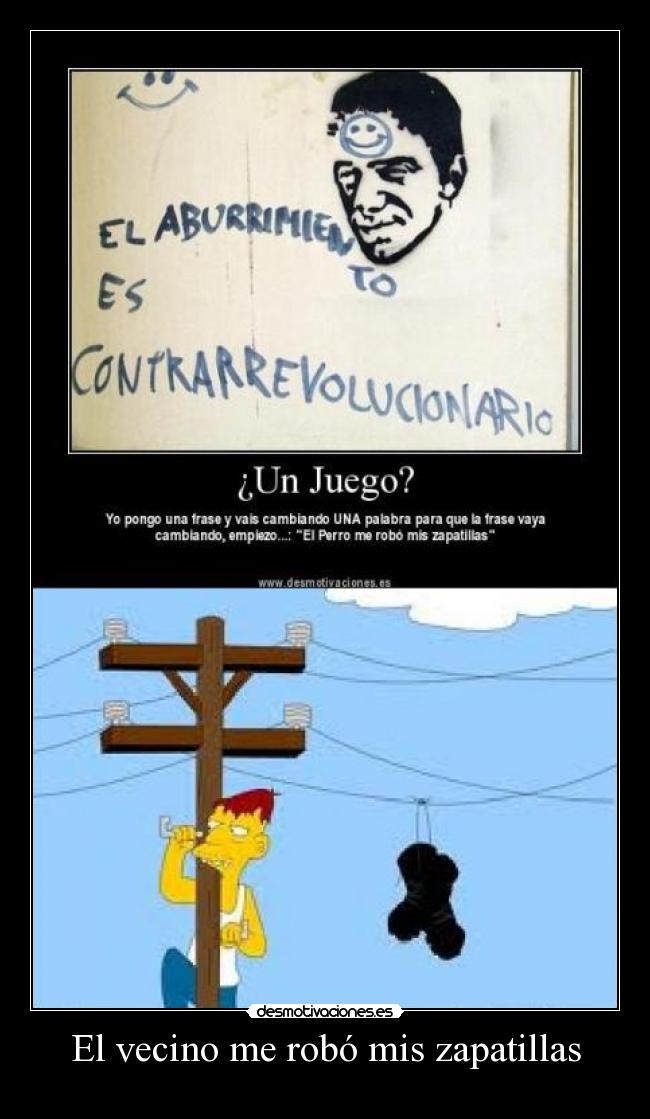 carteles cadena vecino robar desmotivaciones