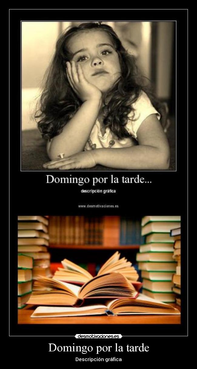 Domingo por la tarde - Descripción gráfica