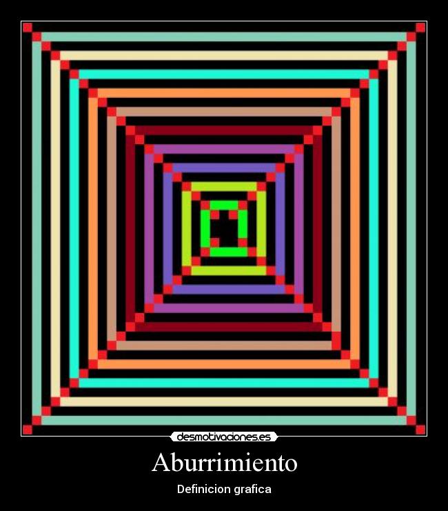 Aburrimiento - Definicion grafica