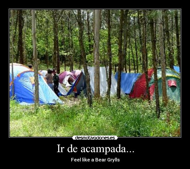 Ir de acampada... - 