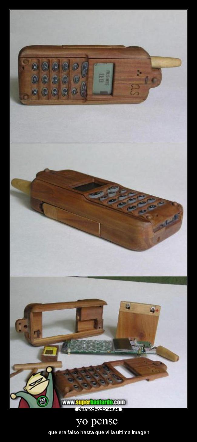 yo pense - que era falso hasta que vi la ultima imagen