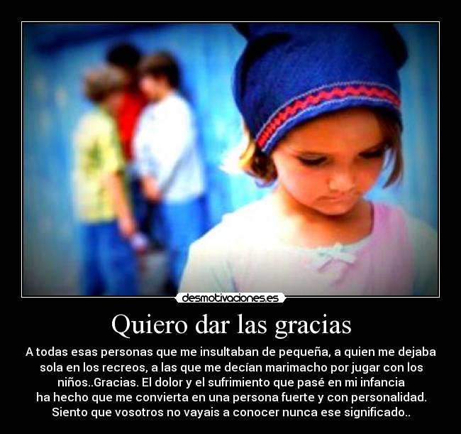 Quiero dar las gracias -