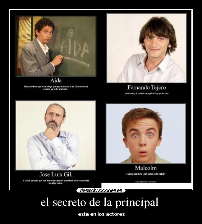 el secreto de la principal  - esta en los actores