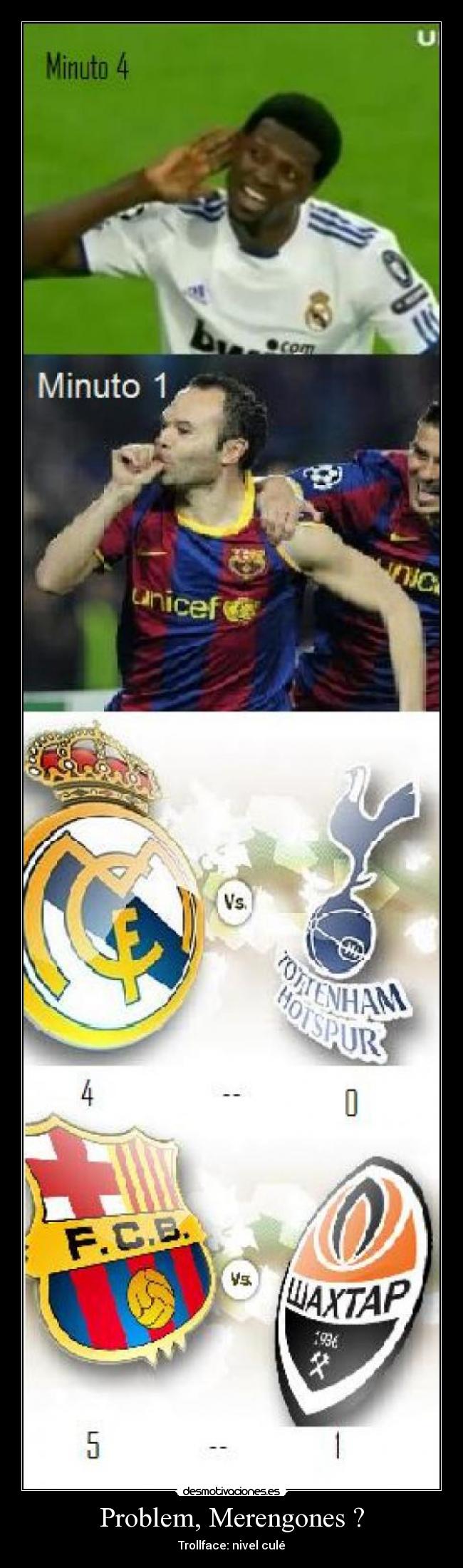 Problem, Merengones ? - Trollface: nivel culé