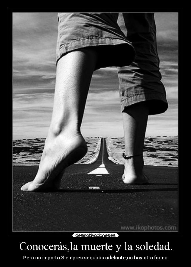 carteles muerte soledad conoceras muerte soledad desmotivaciones