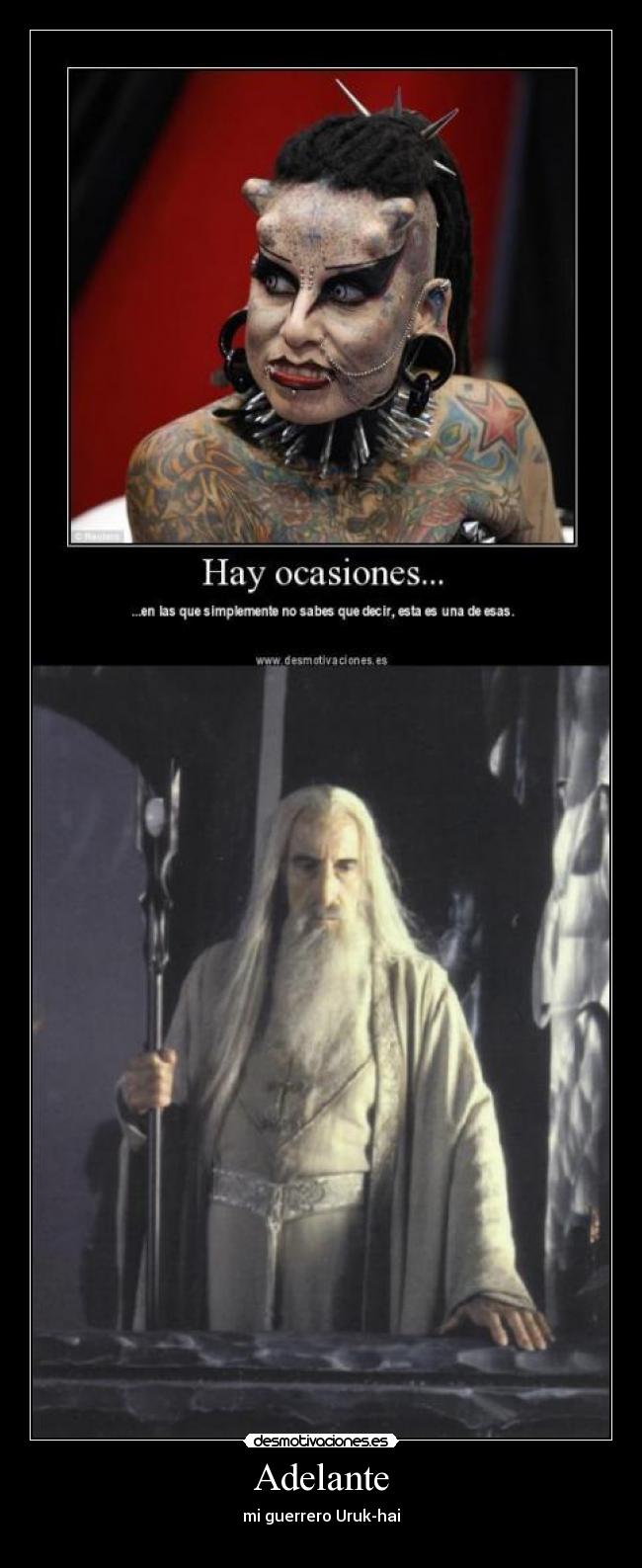 carteles saruman desmotivaciones