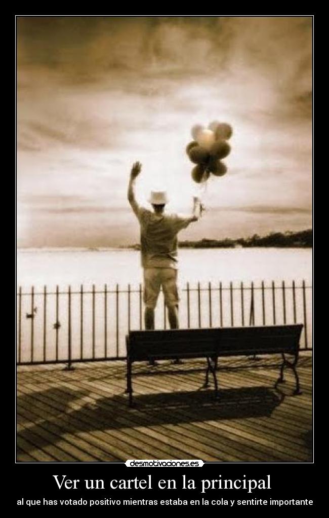 Ver un cartel en la principal  - 