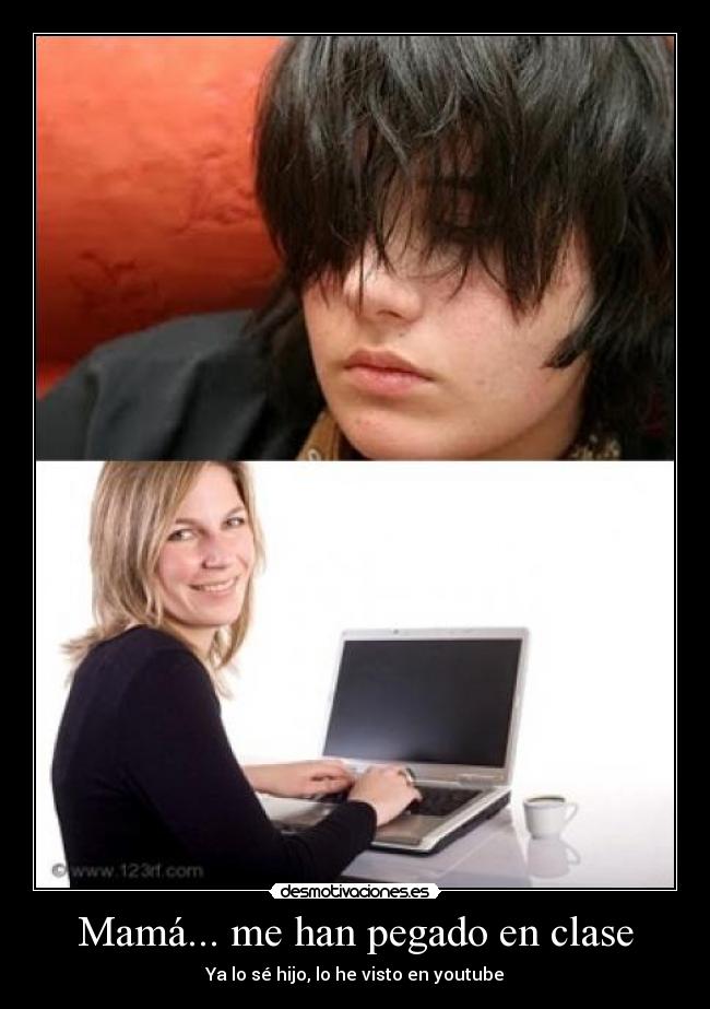 Mamá... me han pegado en clase -