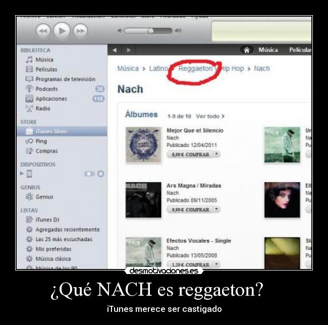 ¿Qué NACH es reggaeton? -