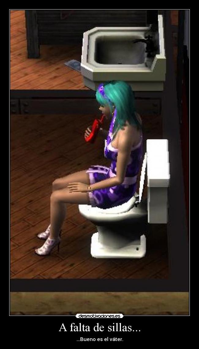 A falta de sillas... - 