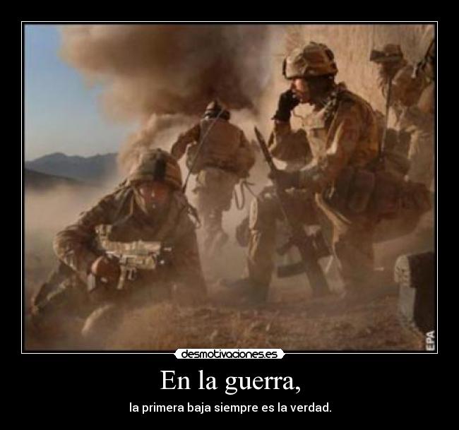 En la guerra, - 