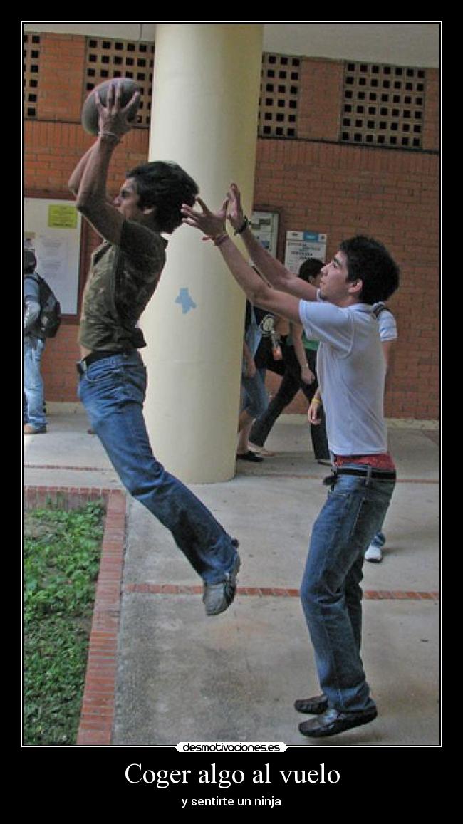 Coger algo al vuelo - y sentirte un ninja