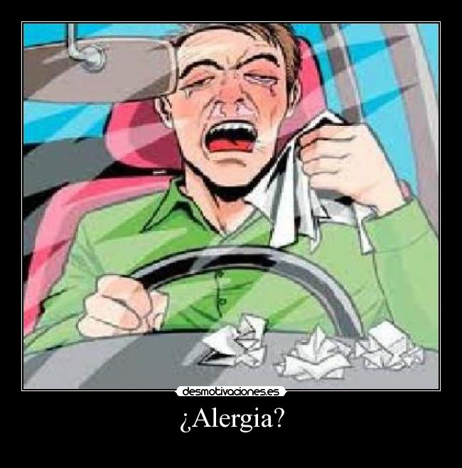 ¿Alergia? -