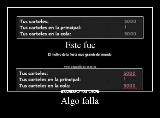 Algo falla - 