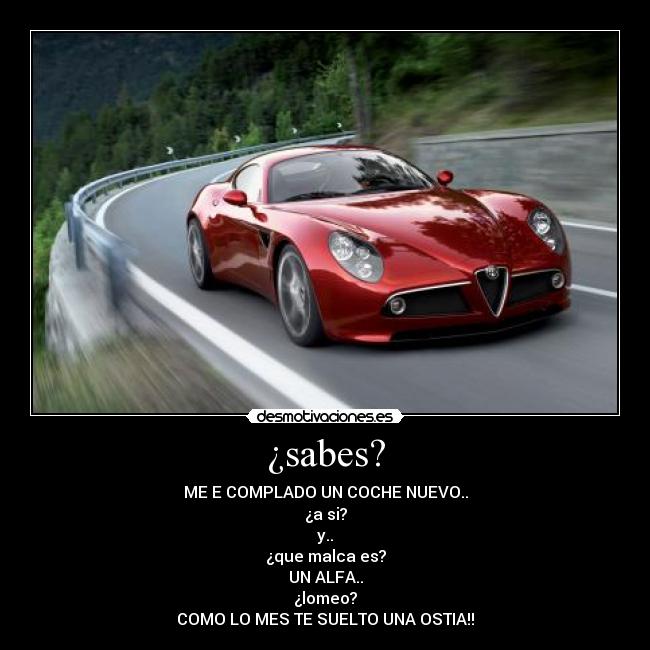 ¿sabes? -