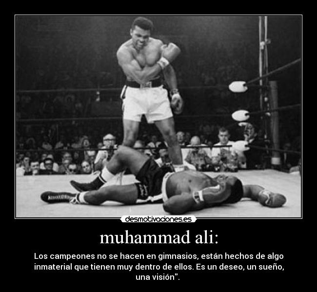 carteles muhammad ali desmotivaciones