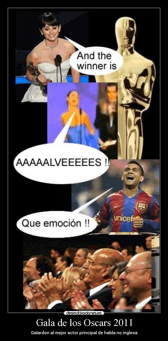Gala de los Oscars 2011 - Galardon al mejor actor principal de habla no inglesa