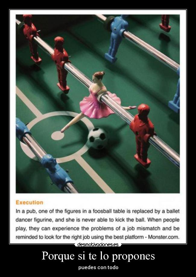 Porque si te lo propones -