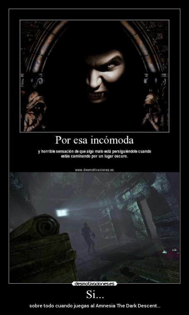 carteles amnesia the dark descent desmotivaciones