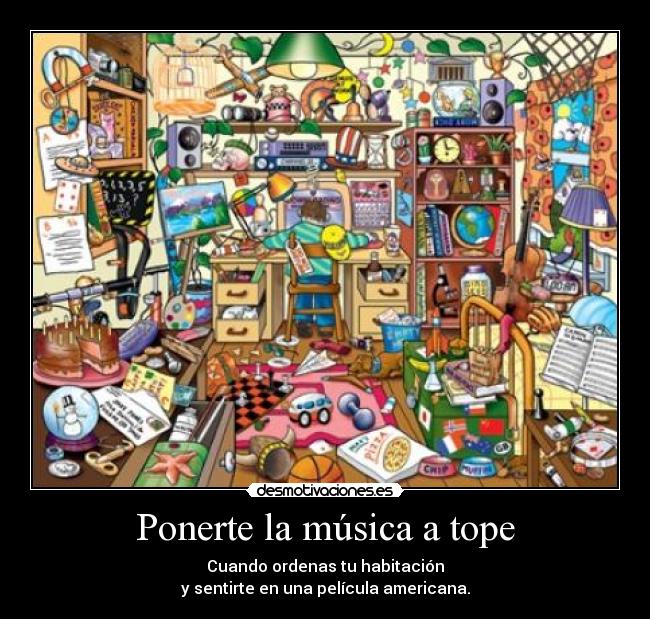 carteles musica habitacion desmotivaciones