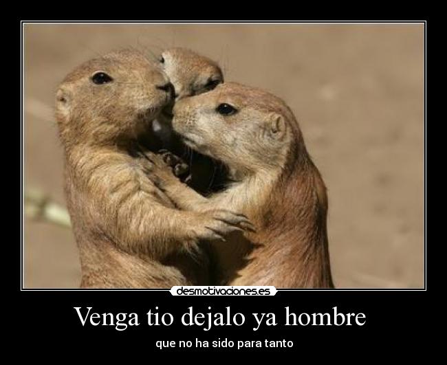 Venga tio dejalo ya hombre - que no ha sido para tanto