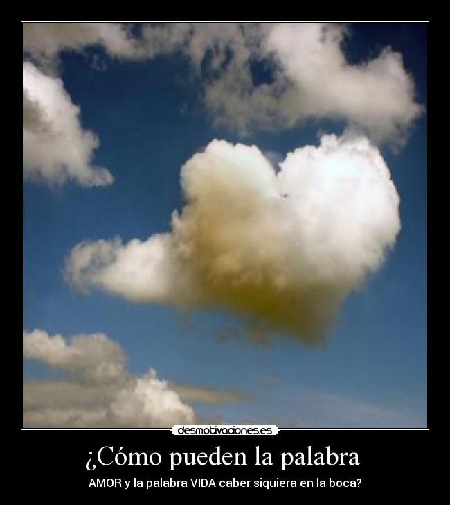 ¿Cómo pueden la palabra -