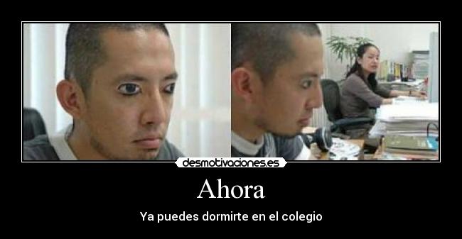 Ahora - Ya puedes dormirte en el colegio