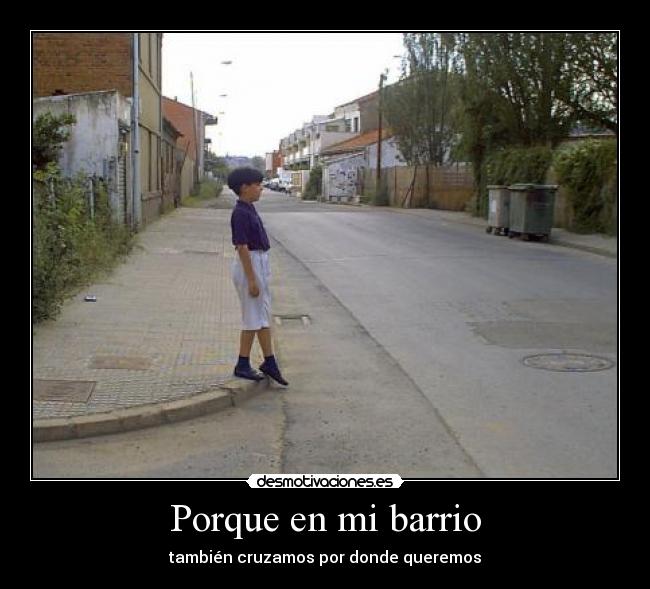 Porque en mi barrio -
