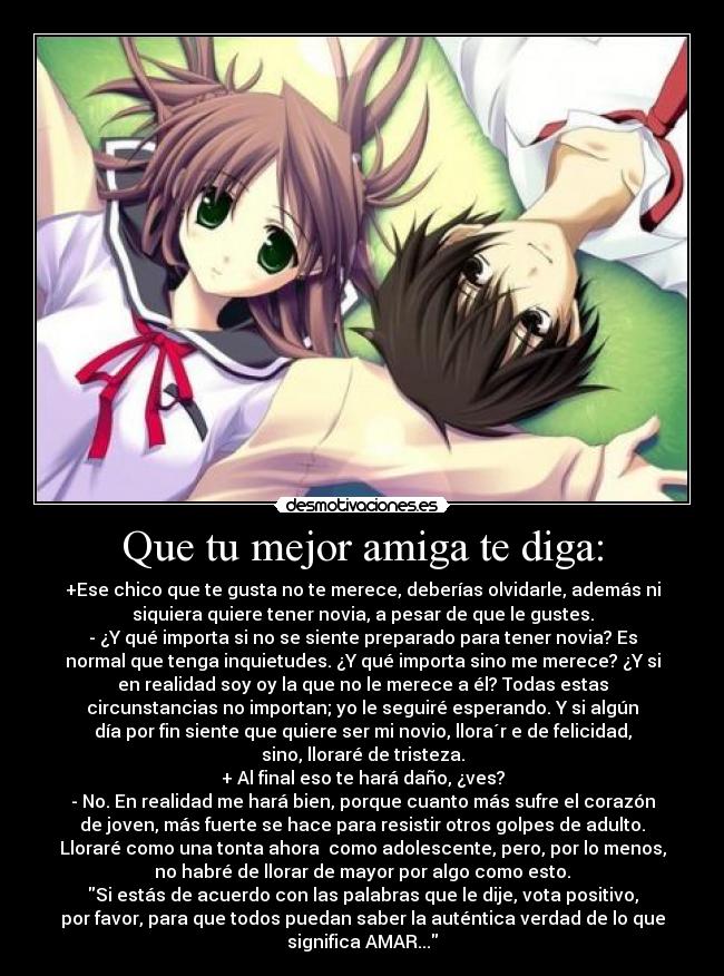 Que tu mejor amiga te diga: - 