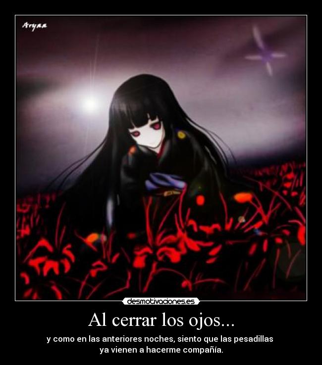 Al cerrar los ojos... - 