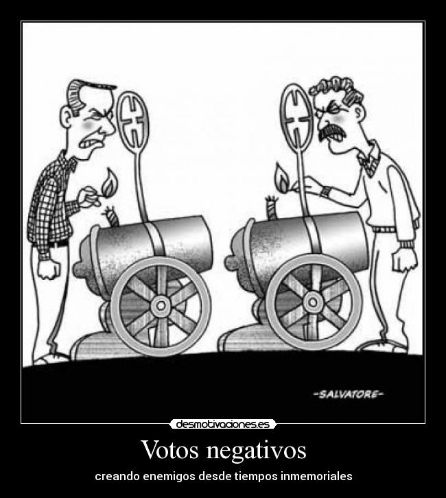 Votos negativos - 