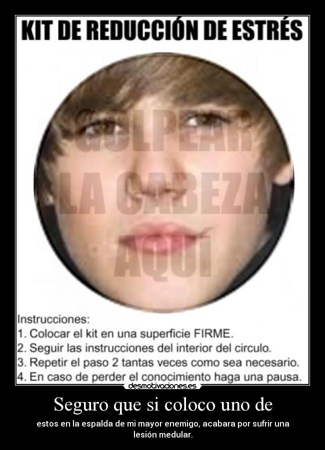 Seguro que si coloco uno de -