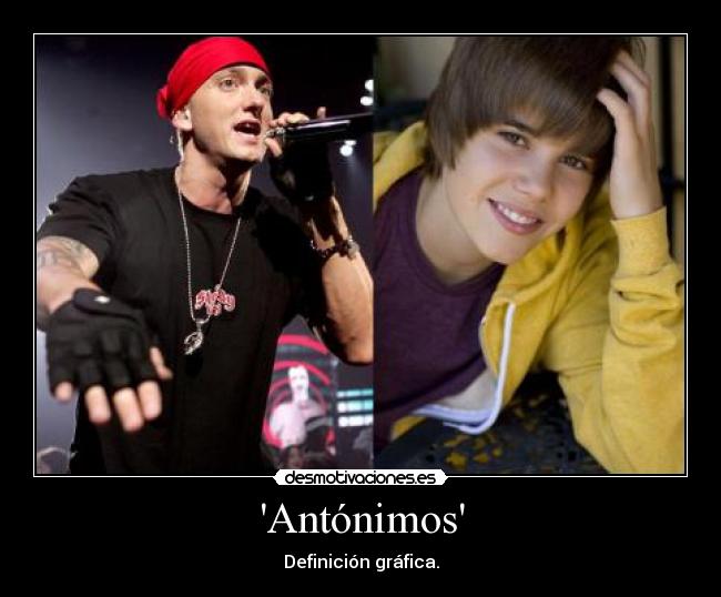 Antónimos - Definición gráfica.