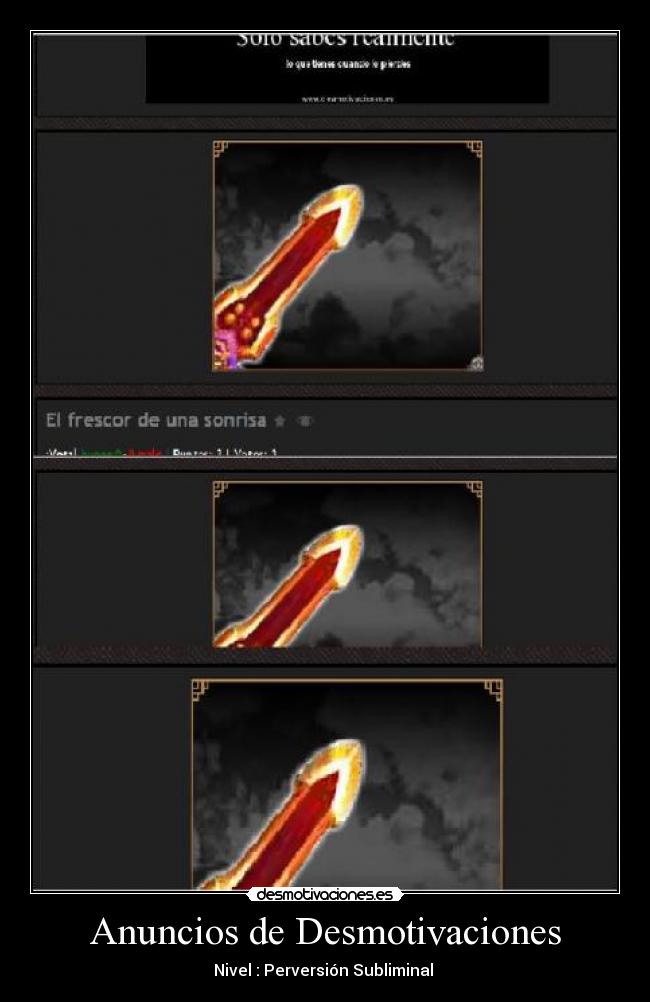 Anuncios de Desmotivaciones - Nivel : Perversión Subliminal