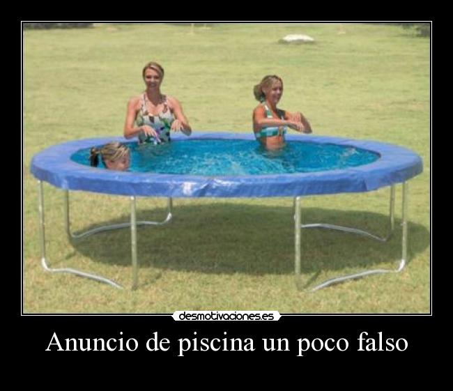 Anuncio de piscina un poco falso -