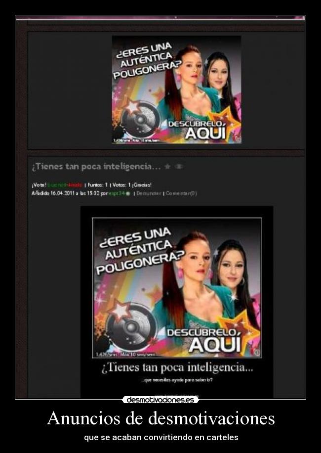 Anuncios de desmotivaciones - que se acaban convirtiendo en carteles