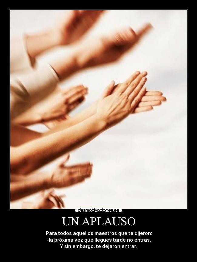 UN APLAUSO -