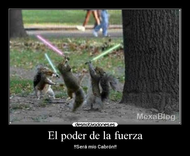 El poder de la fuerza - !!Será mío Cabrón!!