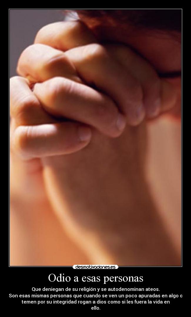 Odio a esas personas - 