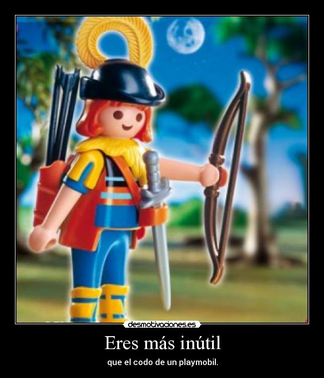 carteles playmobil codo inutil desmotivaciones