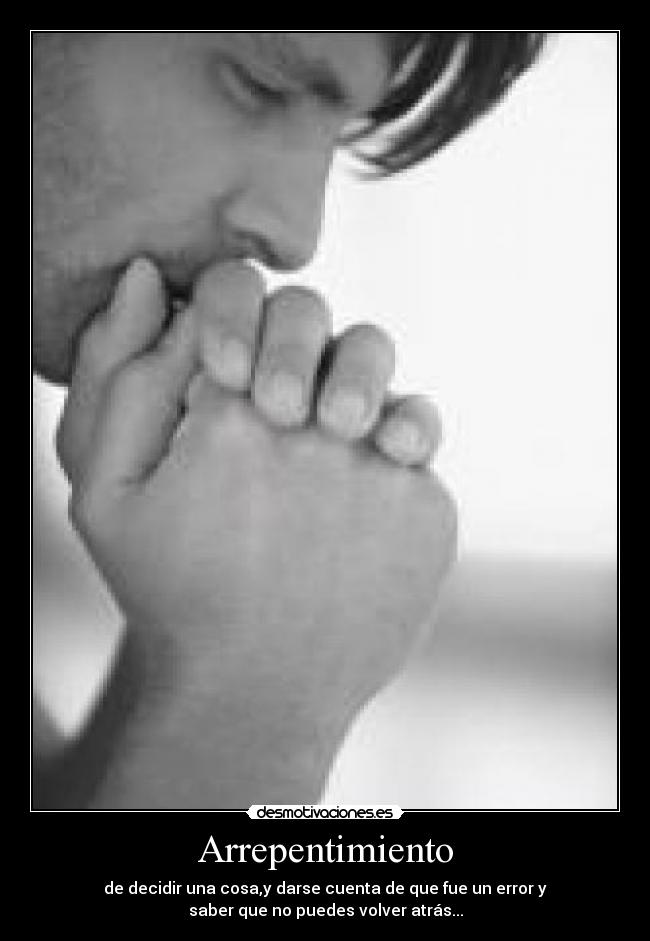 Arrepentimiento -