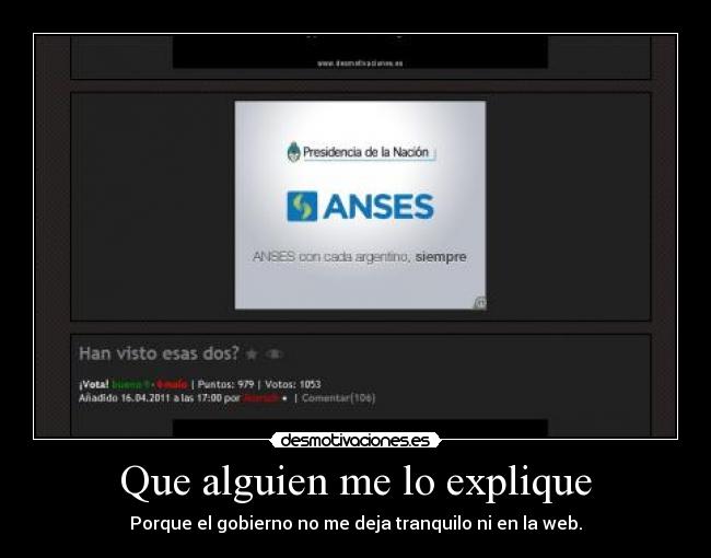 carteles gobierno argentina desmotivaciones