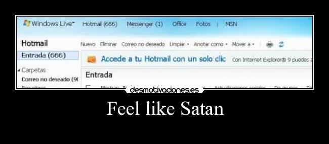 Feel like Satan -