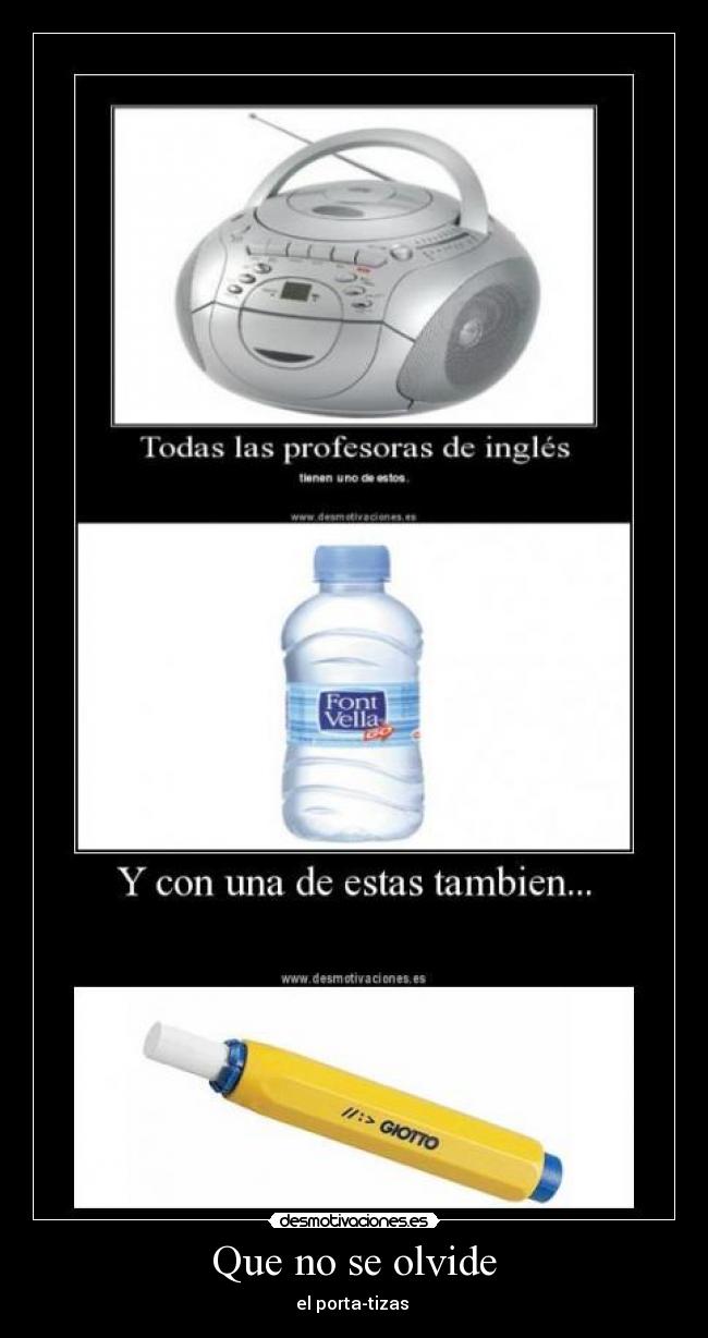 Que no se olvide - el porta-tizas