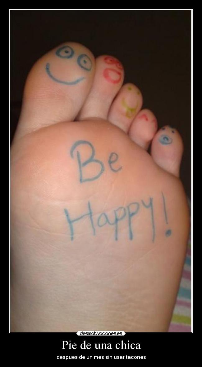 Pie de una chica - 
