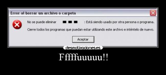 Fffffuuuuu!! -
