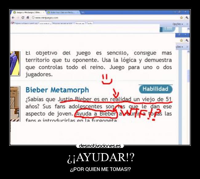 carteles bieber ayudar desmotivaciones