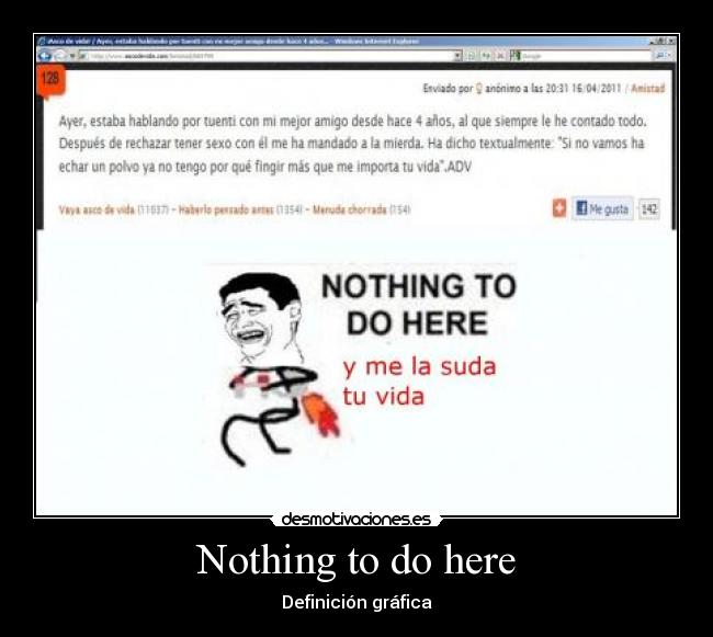 Nothing to do here - Definición gráfica