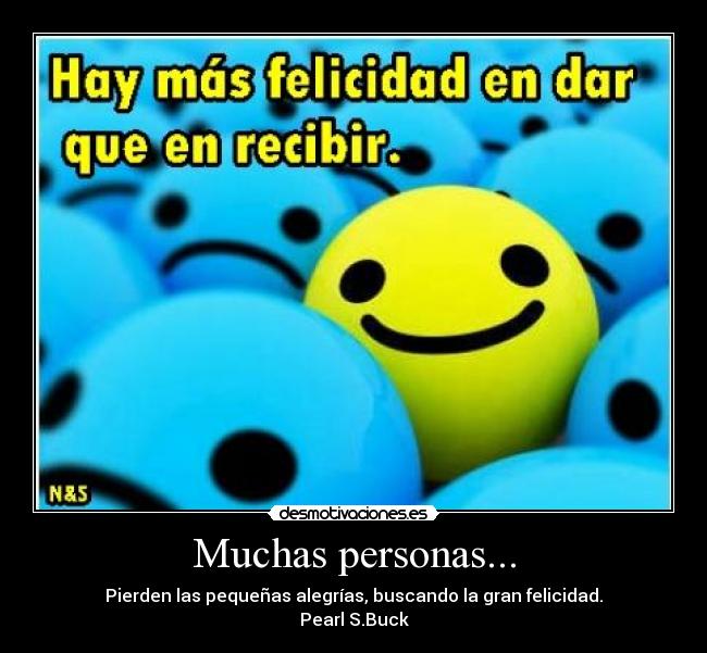 Muchas personas... -